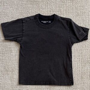 abercrombie kids Black Short Sleeve Crewneck Tee